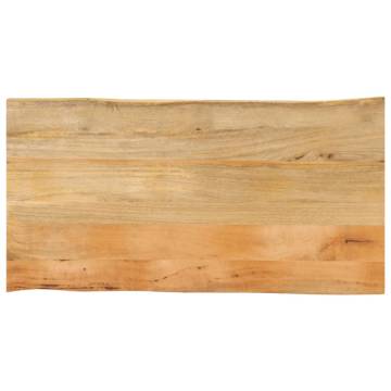 Live Edge Mango Wood Table Top 120x60 cm - HipoMarket