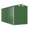 Durable Green Garden Shed - Galvanised Steel 192x440 cm