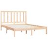 Solid Wood Pine Bed Frame 120x190 cm - Small Double