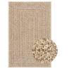 Rug ZIZUR 240x340 cm - Stylish Jute Look for Indoors & Outdoors