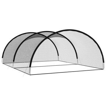 Black Baseball Batting Cage Net 600x400 cm - Durable Polyester