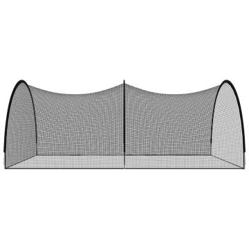 Black Baseball Batting Cage Net 600x400 cm - Durable Polyester