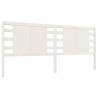 Elegant White Pine Headboard | 156x4x100 cm | Hipomarket