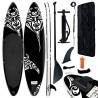 Inflatable Stand Up Paddleboard Set 305x76x15 cm Black Colour black Size 305 x 76 x 15 cm 