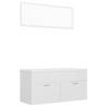 Stylish High Gloss White Bathroom Furniture Set | HipoMarket