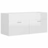 Stylish High Gloss White Bathroom Furniture Set | HipoMarket