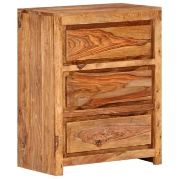 Solid Wood Acacia Drawer Cabinet | 60x33x75 cm | HipoMarket