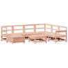 8 Piece Garden Sofa Set - Solid Wood Douglas Fir | Hipomarket