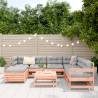 8 Piece Garden Sofa Set - Solid Wood Douglas Fir | Hipomarket