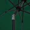 300 cm Green LED Parasol with Aluminium Pole for Outdoor Shade