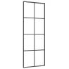 Sliding Door Black 76x205 cm ESG Glass and Aluminium | HipoMarket