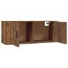 Stylish Wall-Mounted TV Cabinets - Smoked Oak - 100x34.5 cm