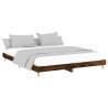 Smoked Oak Bed Frame 180x200 cm Super King | Hipomarket