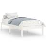 White Solid Wood Bed Frame 75x190 cm - Small Single