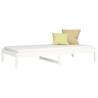 Day Bed White 90x190 cm - Solid Pine Wood Single Bed