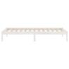 White Solid Wood Bed Frame 75x190 cm - Small Single