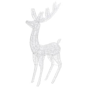 XXL Acrylic Christmas Reindeers with 250 LEDs - Warm White