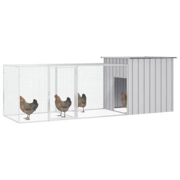 Galvanised Steel Chicken Cage 300x91x100 cm - Hipo Market