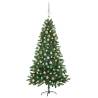 Artificial Pre-lit Christmas Tree with Ball Set 150 cm Green Colour rose Size 150 x 75 cm Quantity in Package 1 Number of Branch Tips 