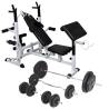 Weight Bench & Rack Set - Total Body Workout 90 kg