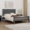 Wall Headboard Grey 140x3x60 cm Solid Wood Pine Colour grey Size 140 x 60 cm Quantity in Package 1 