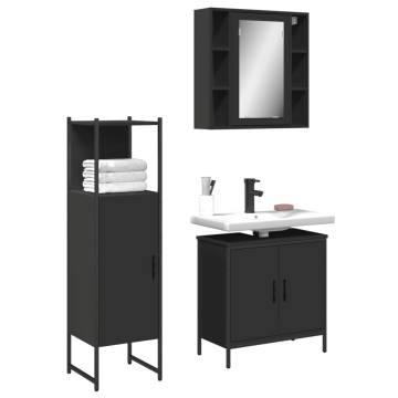 3 Piece Bathroom Cabinet Set - Stylish & Practical Design