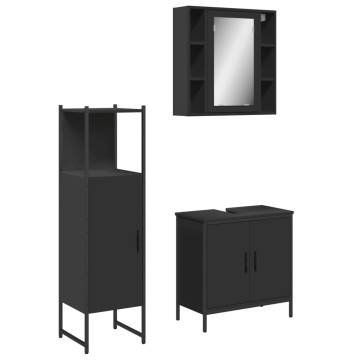 3 Piece Bathroom Cabinet Set - Stylish & Practical Design