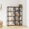 5-Layer Shelves 2 pcs Anthracite Steel&Engineered Wood Colour anthracite Size 55 x 55 x 172 cm Quantity in Package 1 Amount 2 