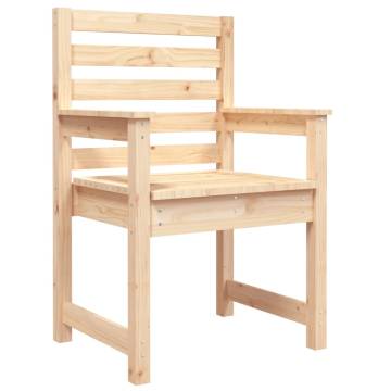 Garden Chairs 2 pcs Solid Wood Pine - Comfort & Style