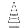 Metal Christmas Tree for Decoration - Black 60 cm | Hipo Market