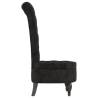 High Back Chair in Black Velvet - Stylish Comfort