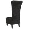 High Back Chair in Black Velvet - Stylish Comfort