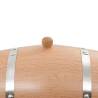 Solid Oak Wine Barrel with Tap - 6L Antique Style