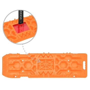 Traction Boards 2 pcs - Durable Recovery Tracks - Orange 107x31x7 cm