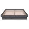 Grey Solid Wood Pine Bed Frame 120x200 cm | HipoMarket