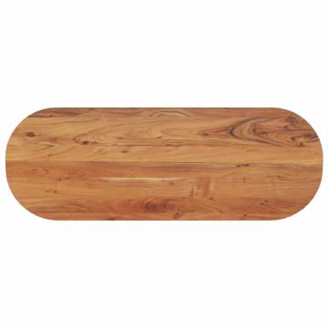 Oval Solid Wood Acacia Table Top 110x40 cm - HipoMarket