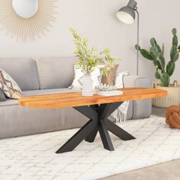 Oval Solid Wood Acacia Table Top 110x40 cm - HipoMarket