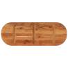 Oval Solid Wood Acacia Table Top 110x40 cm - HipoMarket