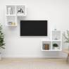 4 Piece TV Cabinet Set White Engineered Wood Colour white Quantity in Package 1 