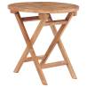 Folding Garden Table 45 cm Solid Teak Wood Quantity in Package 1 Shape round 