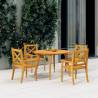 Garden Table Ø110x75 cm Solid Wood Acacia Size Ø 110 x 75 cm Quantity in Package 1 