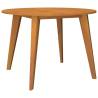 Garden Table Ø110x75 cm Solid Acacia Wood | HipoMarket