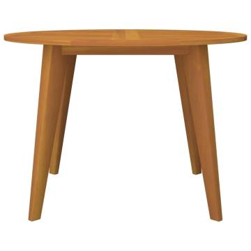 Garden Table Ø110x75 cm Solid Acacia Wood | HipoMarket