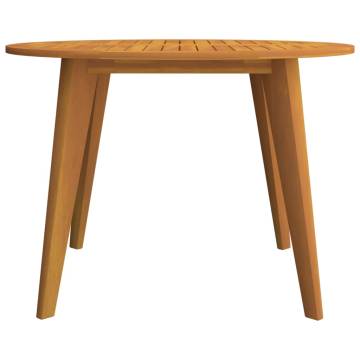 Garden Table Ø110x75 cm Solid Acacia Wood | HipoMarket