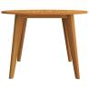 Garden Table Ø110x75 cm Solid Acacia Wood | HipoMarket