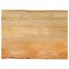 Table Top 90x60x3.8 cm Live Edge Solid Wood Mango Colour mango wood(natural) Size 90 x 60 cm Quantity in Package 1 Thickness 38 mm 