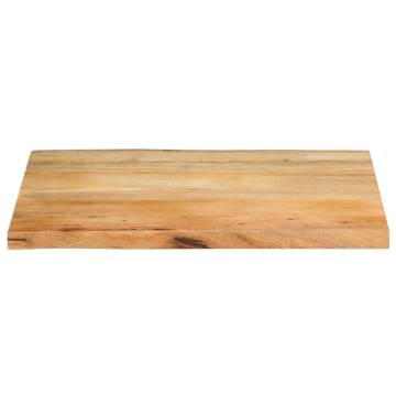 Live Edge Solid Wood Mango Table Top - 90x60 cm | HipoMarket