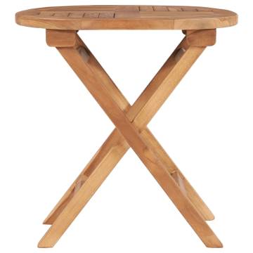 Folding Garden Table 45 cm | Solid Teak Wood | Hipomarket