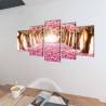 Cherry Blossom Canvas Wall Print Set - 200 x 100 cm