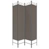 4-Panel Anthracite Room Divider | Versatile & Durable Design